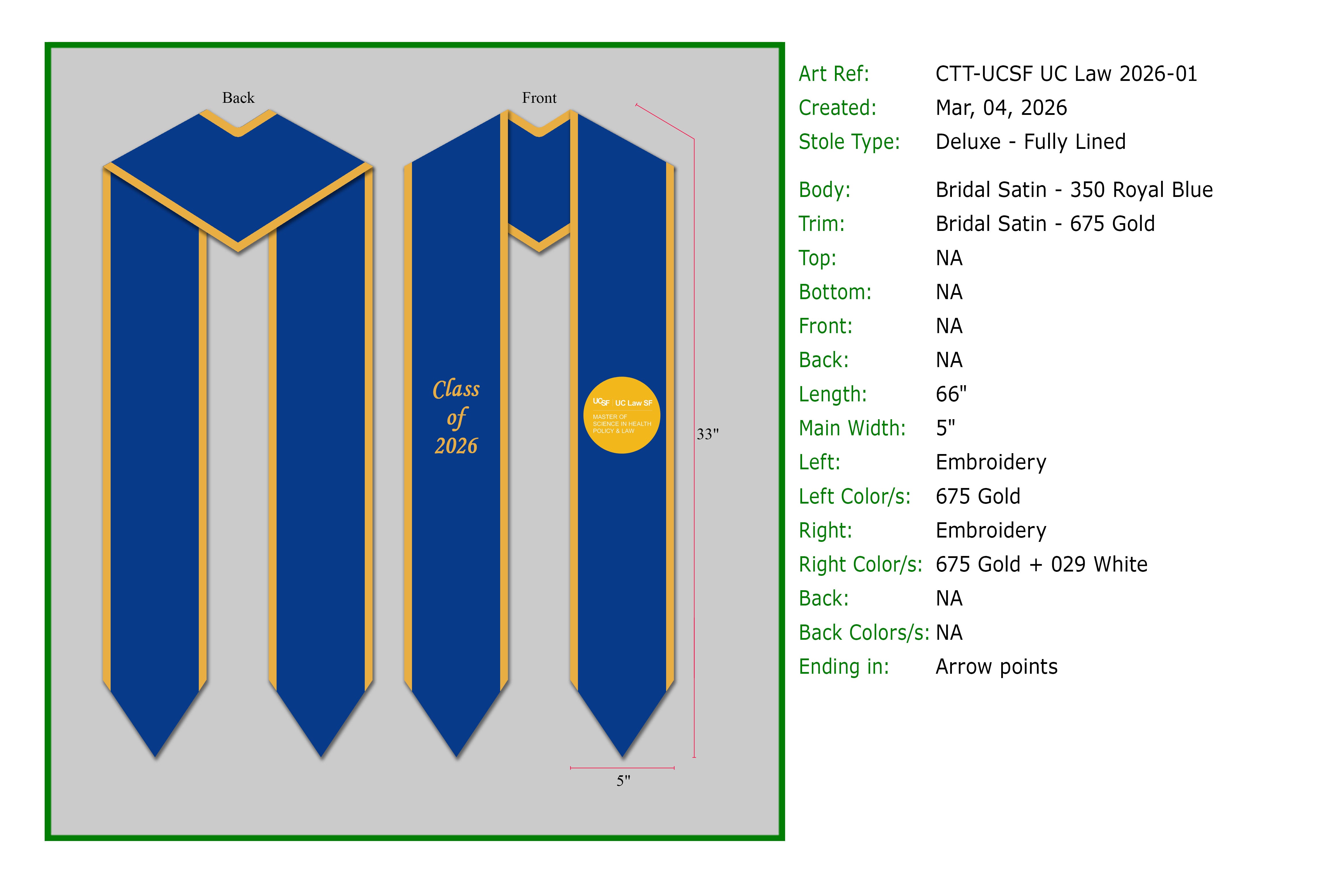 Custom Graduation Stole – GradStoles.com