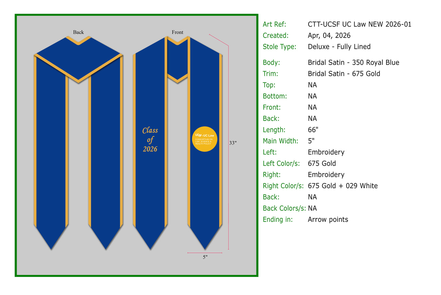 Custom Stoles